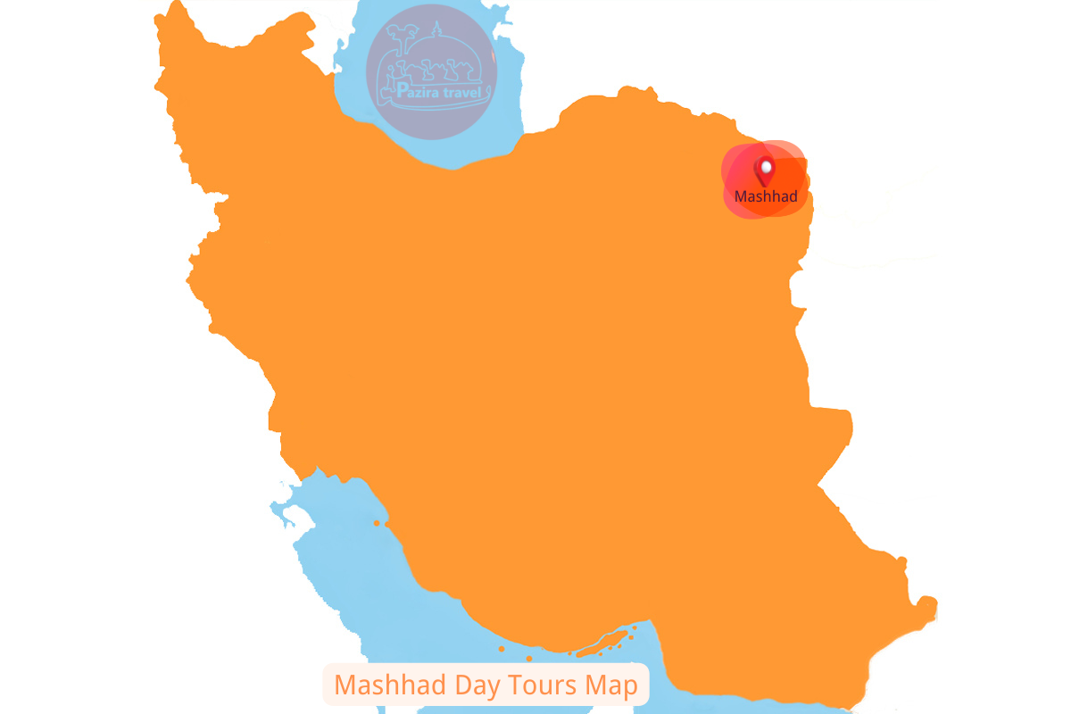 ¡Explora la ruta de viaje de Mashhad en el mapa!